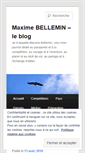 Mobile Screenshot of blog.maximebellemin.com
